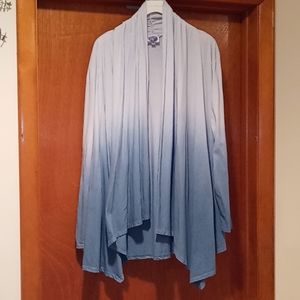 DG2 Dip Dyed Blue Cascade Front Topper, M #0225